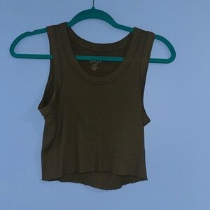 Brandy Melville Ribbed Cropped Tank